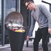 GRILL MIT HÖHENVERSTELLBAREM GLUTBETT GRILL MIT HÖHENVERSTELLBAREM GLUTBETT
