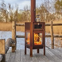 Gartenkamin mit Warmhaltefach Gartenkamin mit Warmhaltefach